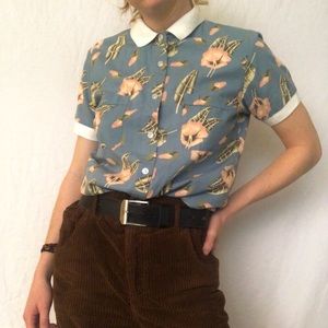 RVCA, Floral Women’s Button Up, Size S